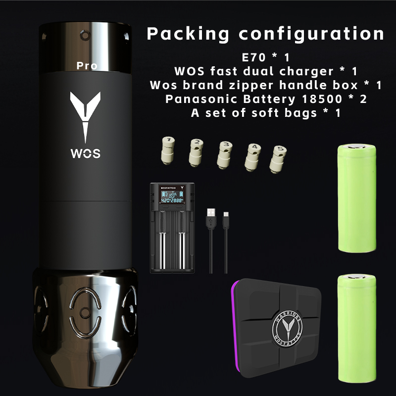 WOS - E60 Rechargeable Tattoo Machine