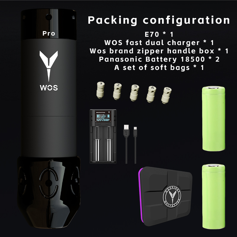 WOS - E60 Rechargeable Tattoo Machine