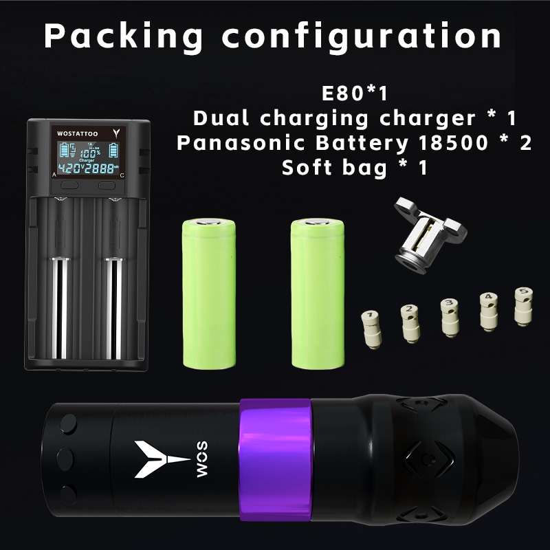 WOS - E80 Rechargeable Tattoo Machine