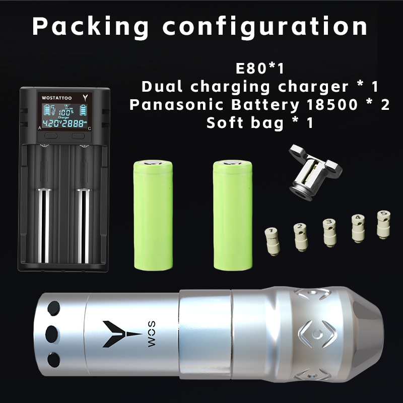 WOS - E80 Rechargeable Tattoo Machine