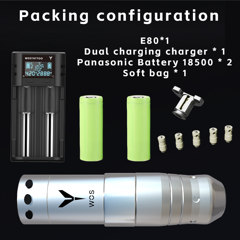 WOS - E80 Rechargeable Tattoo Machine