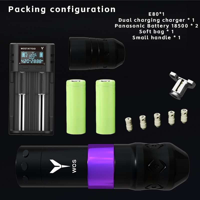 WOS - E80 Rechargeable Tattoo Machine