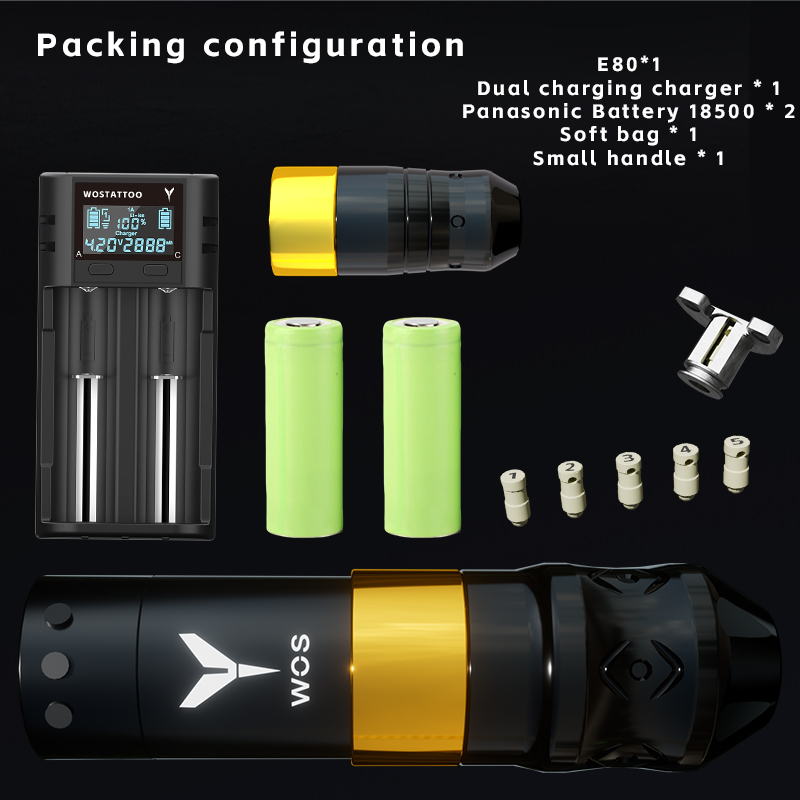 WOS - E80 Rechargeable Tattoo Machine